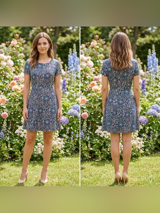 J. Crew Dresses & Skirts - J.Crew Women’s Short Sleeve V-neck Floral Paisley Flutter Chiffon Dress  Size 4